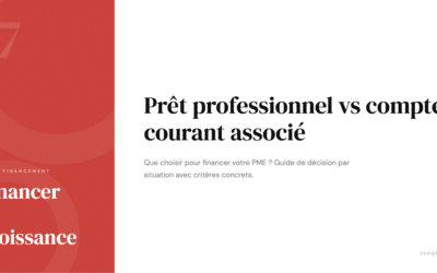 Prêt professionnel vs compte courant associé : que choisir pour financer sa croissance ?